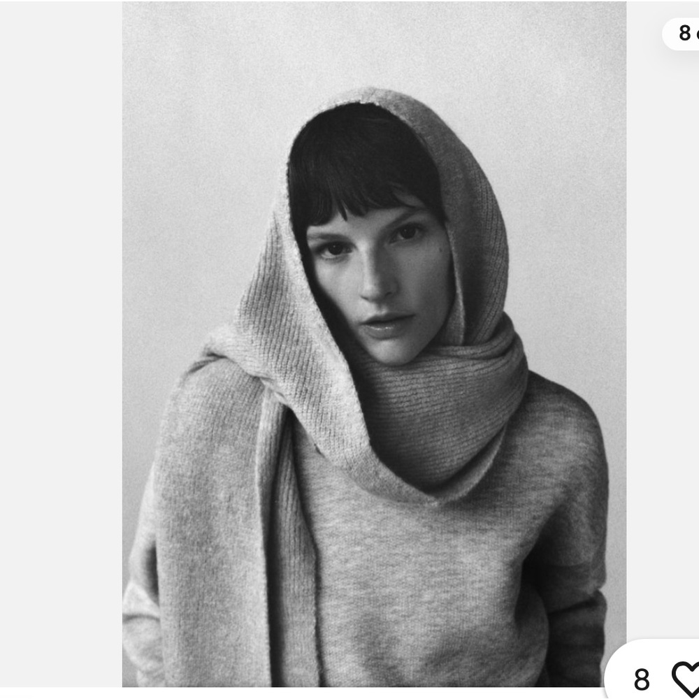 Zara Gray Scarf & Wrap